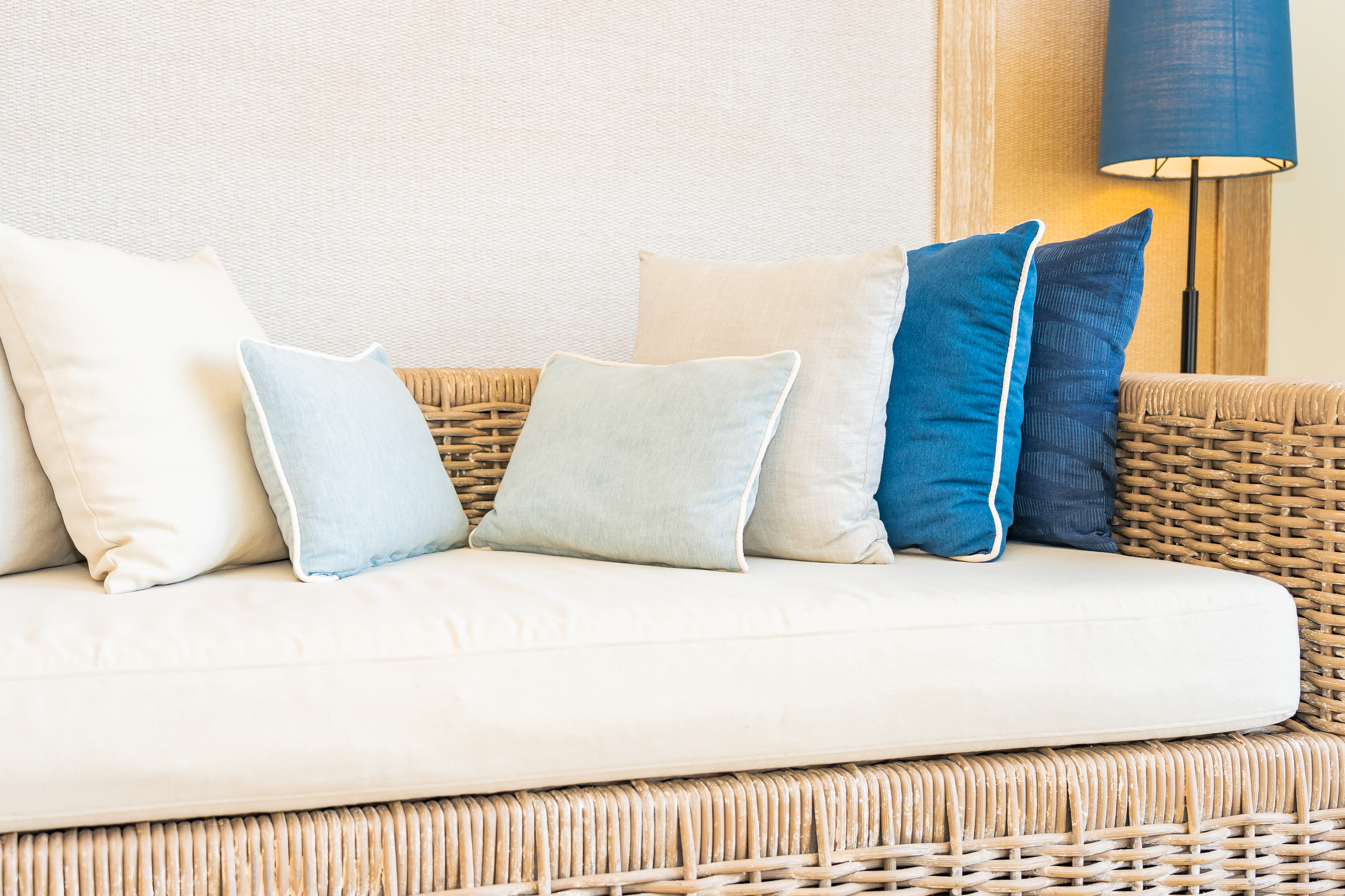 Pillow on sofa decoration interior of living room area