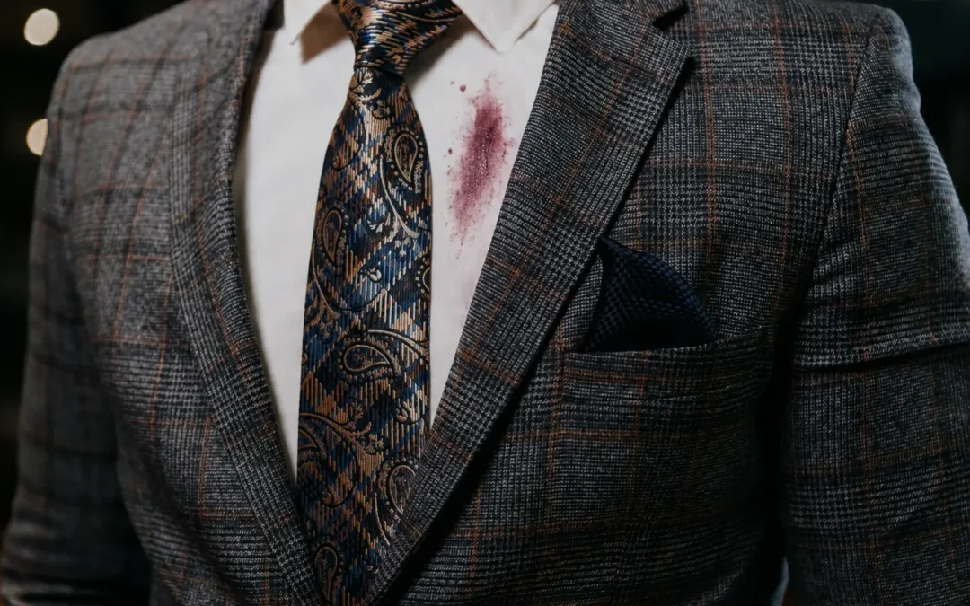 How to Handle Red Wine Spills on Formal Suits